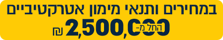 מחירים אטרקטיביים החל מ 2.5 מליון ₪